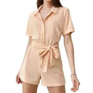 Reformation Peach Rimini Romper